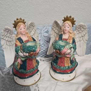 Vintage Fitz and Floyd Candle Holders